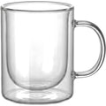 Zmkvn Thirteen Ounce Handled Double Wall Borosilicate Latte Mug Clear - Product view